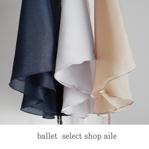 フィッシュテールシフォンフレアスカート3色展開 A0242