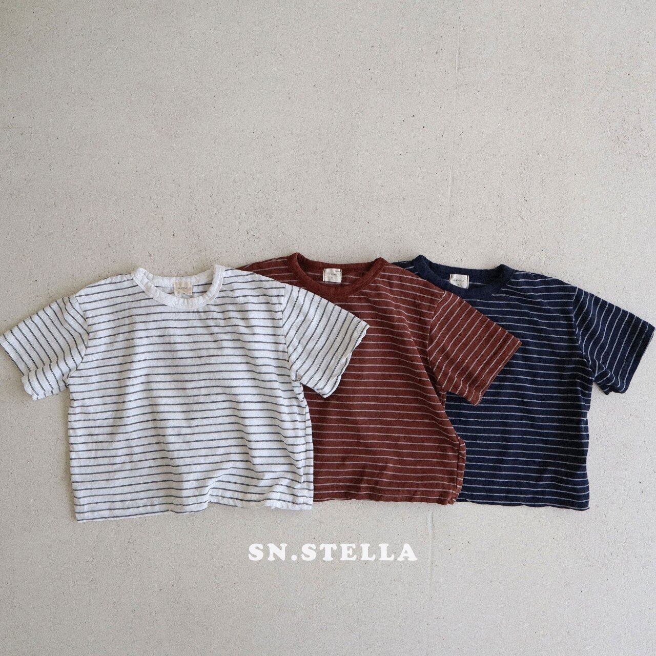 【snstella】cotton linen T-shirts