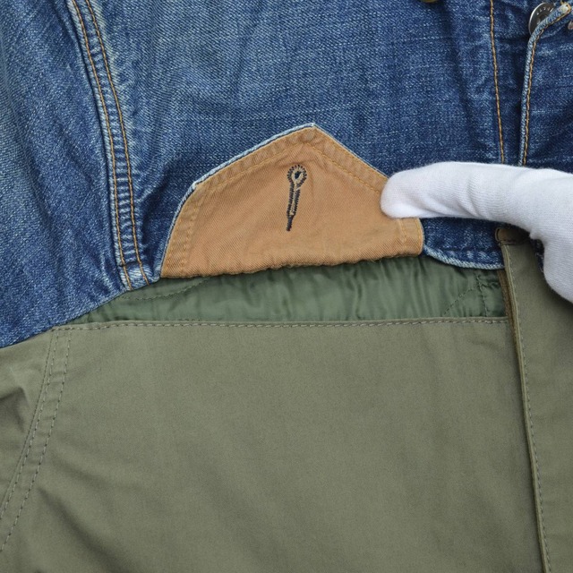 sacai / サカイ 19AW 19-02062M DENIM DOCKING MODS COAT デニム 