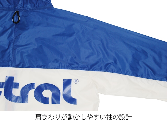 ミストラル ユニセックス【ウインドLTジャケット】WHITE/BLUE