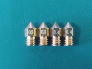 3Dプリンタノズル【2種類0.3mm+0.4mm】