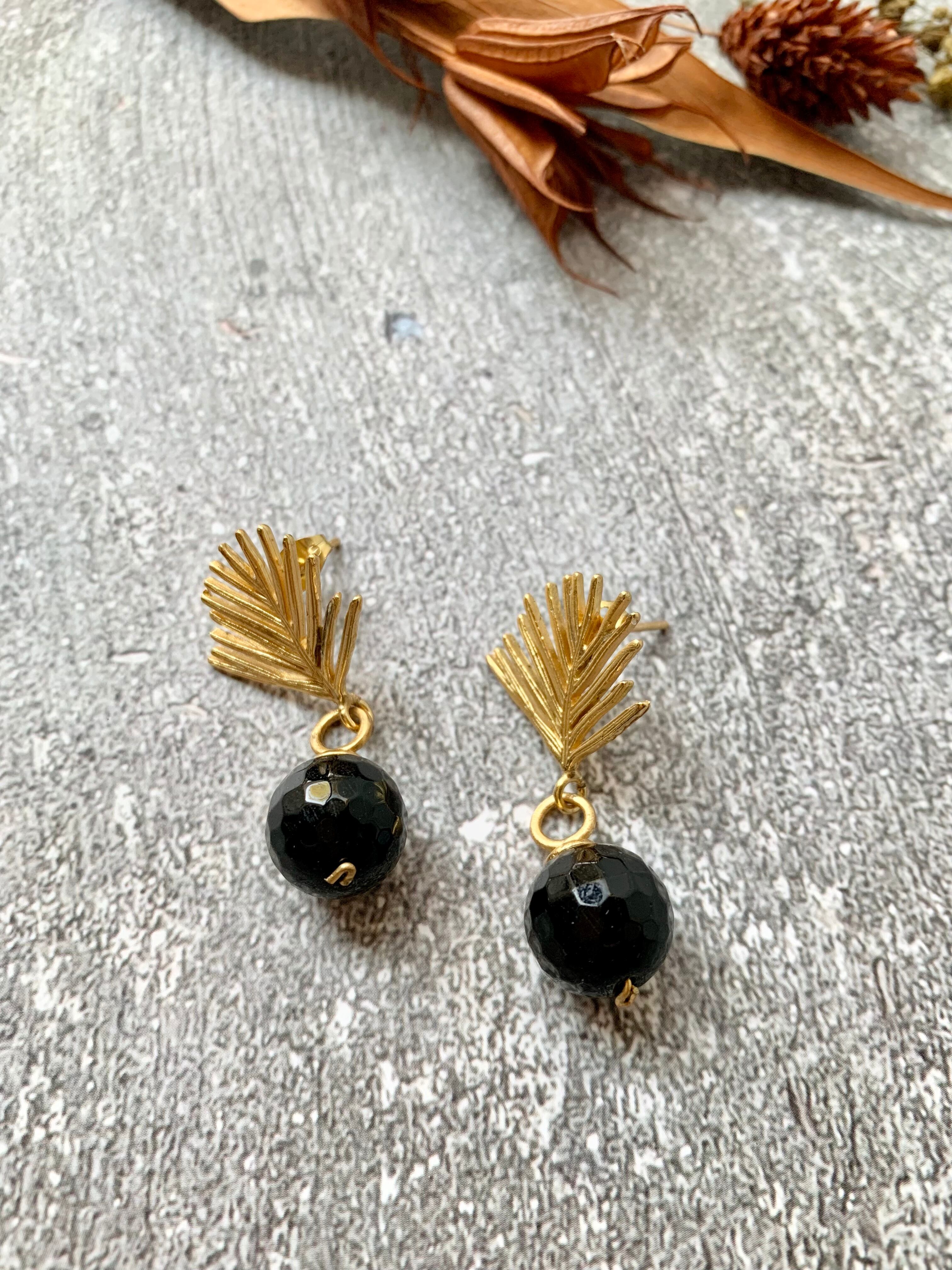 トルコ天然石ピアス4A