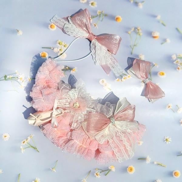 予約【Loocia】Ballerina Handmade Cape (Pink)