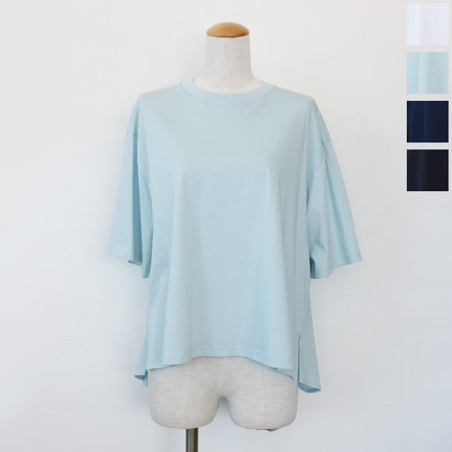Dignite collier (ディニテコリエ) Tシャツ バックフレア 半袖 サイドスリット TW-80268327 ◇