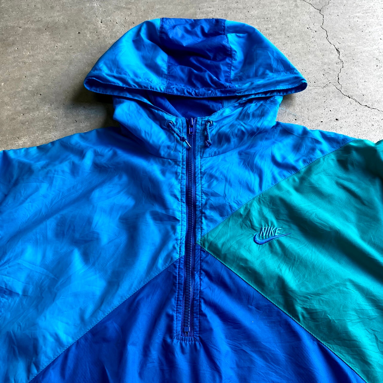 90年代 銀タグ NIKE ナイキ クレイジーパターン ロゴ刺繍 ナイロン  