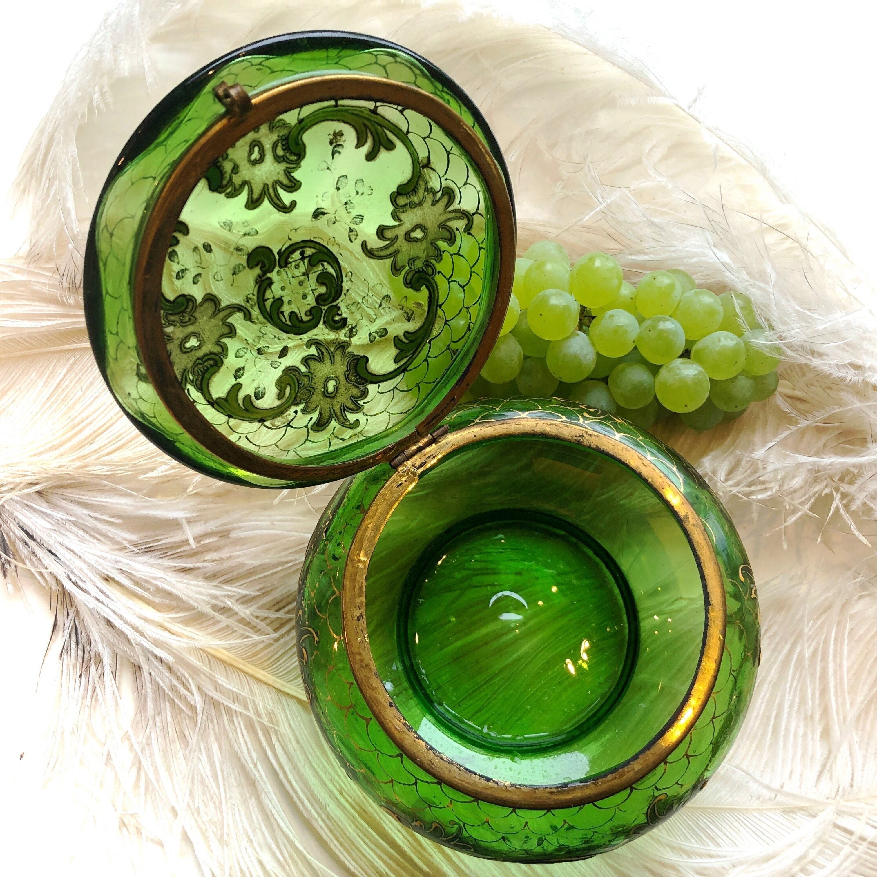 琅玕色のボンボニエール | メルキュール骨董店