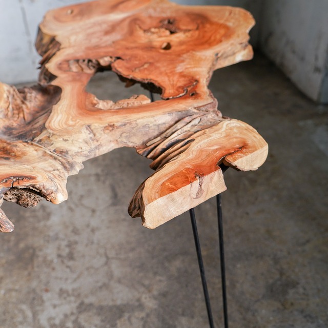 欅の変木 ローテーブル  （高さ・カラー変更無料）