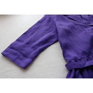 魔女の夏至祭り〜リネンダブルボタンの七分袖羽織ワンピース〜M23204