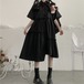 ✞ ダーク♥カワイイ♥半袖スリーブ ショート スウィート ✞ゴスロリ SM ミリ 甘ロリ クラロリ 和ロリ エレガント 黒ロリ 姫ロリ 華ロリ BB-BB0699169
