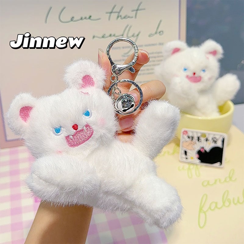 怒る猫マスコットぬいぐるみ 白猫 | 奈良の愛らしい猫のお店 猫雑貨