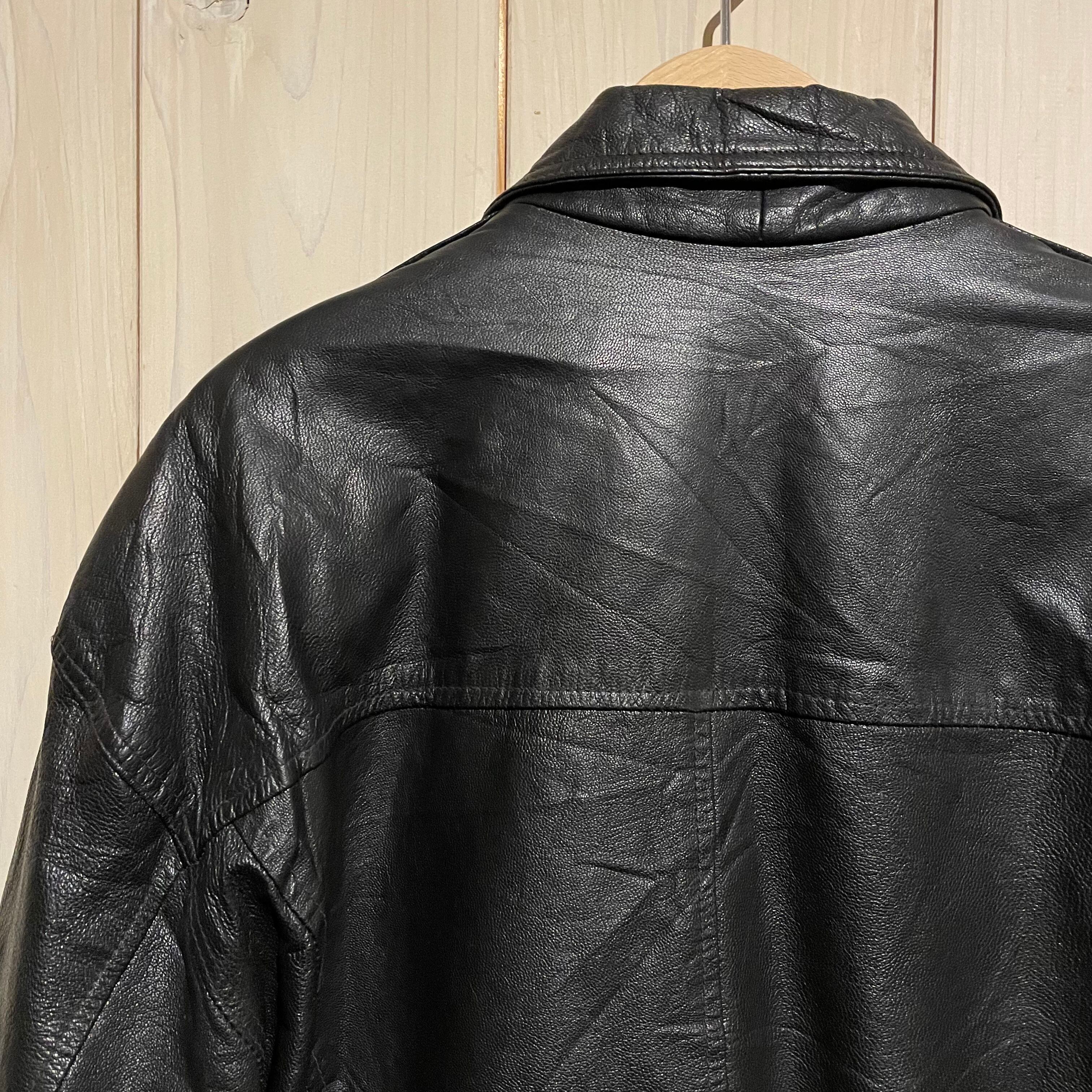 a.k.a.C.a.k.a】Flight Detail Vintage Leather Jacket | Caka