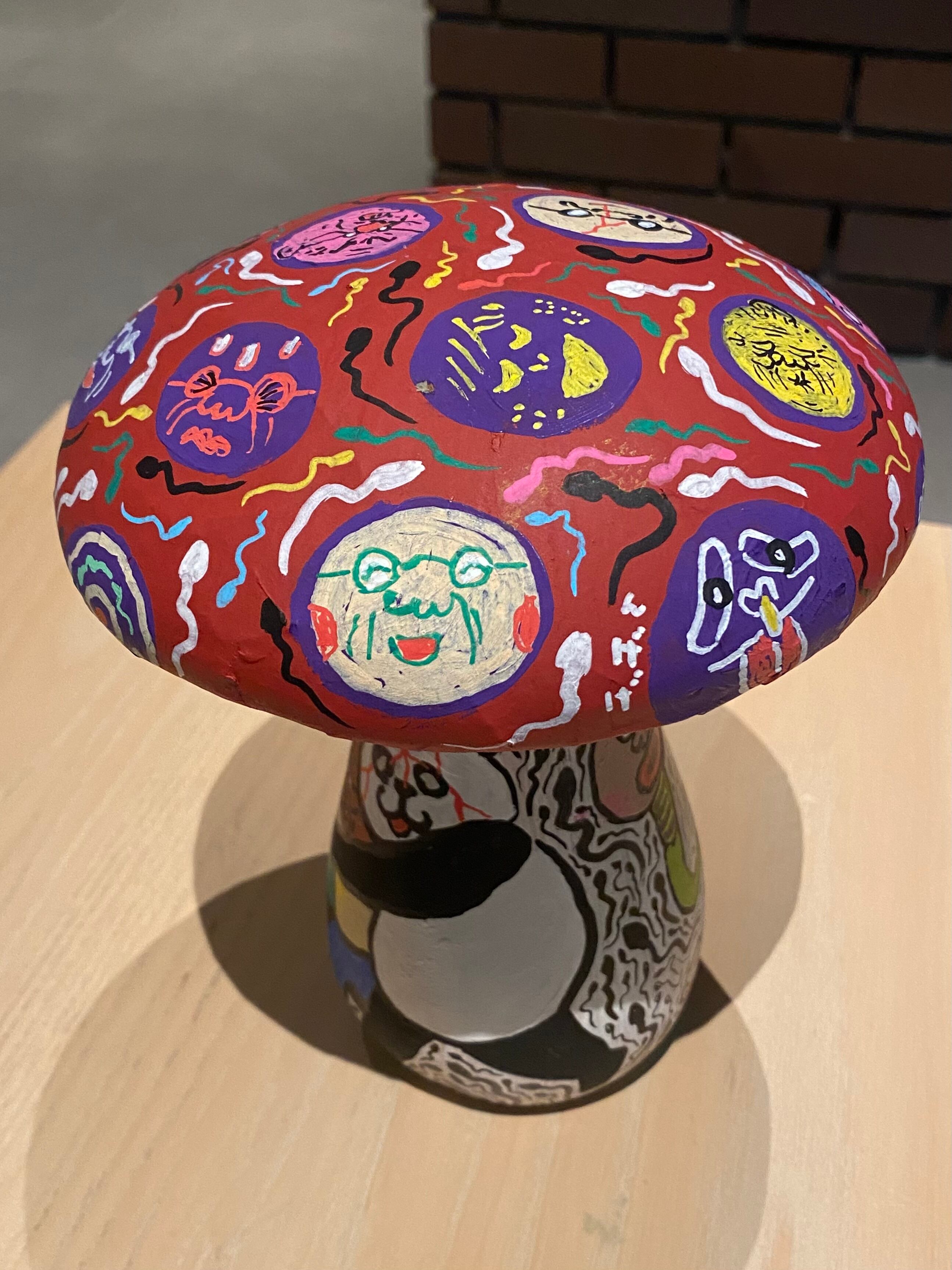 キノコ 様　専 用 特大サイズ！村田家族精子毒キノコのオブジェ(手描き)血まみれパンダ