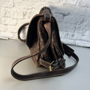 LOUIS VUITTON ルイヴィトン ミニラン ソミュール   キャンバス ショルダーバッグ ブラウン A-12143