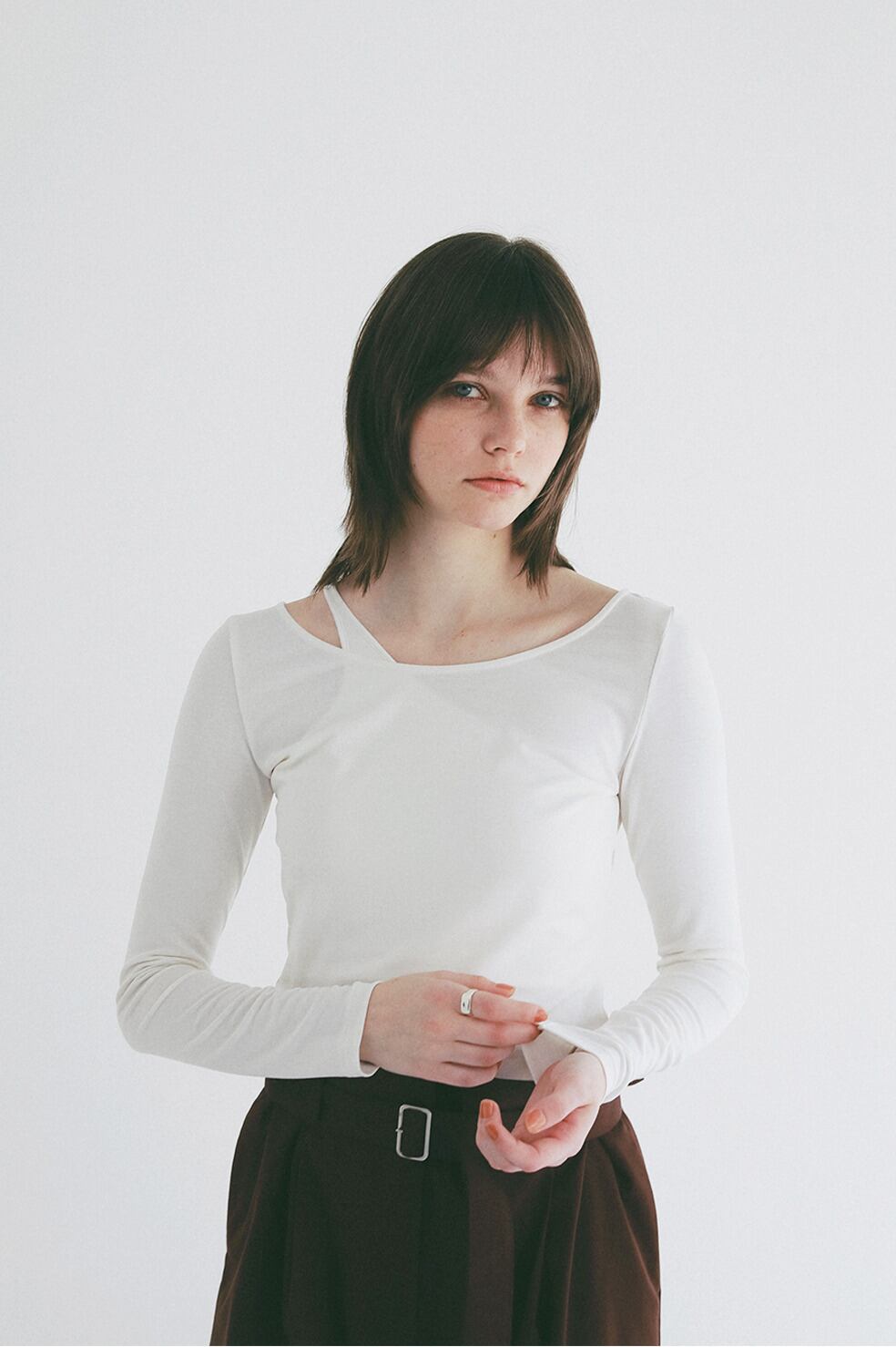 CLANE CUP IN ONE SHOULDER SET TOPS | FLICKA ASHIYA