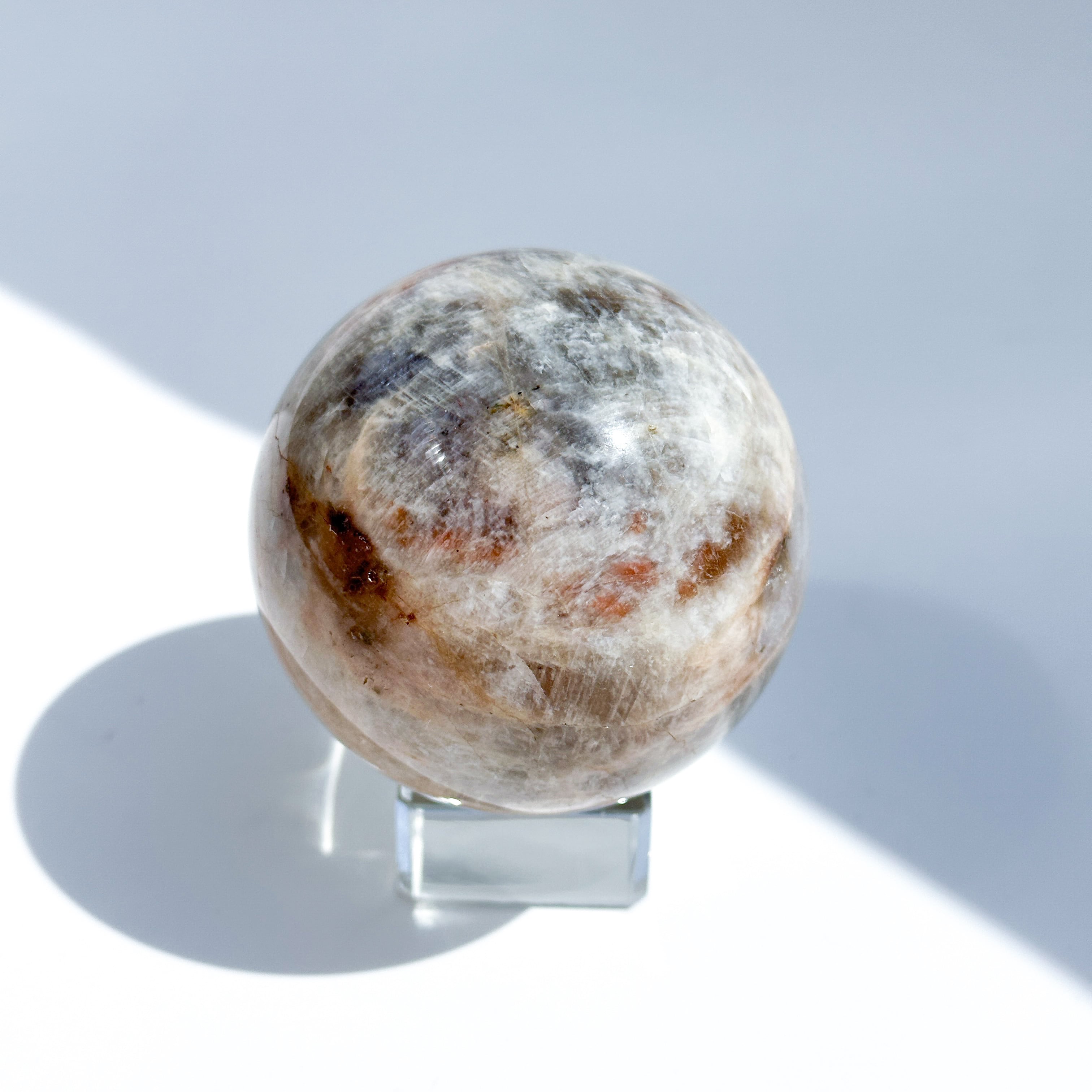 サン＆ムーンストーン スフィア（丸玉）32◇Sun & Moon Stone Sphere