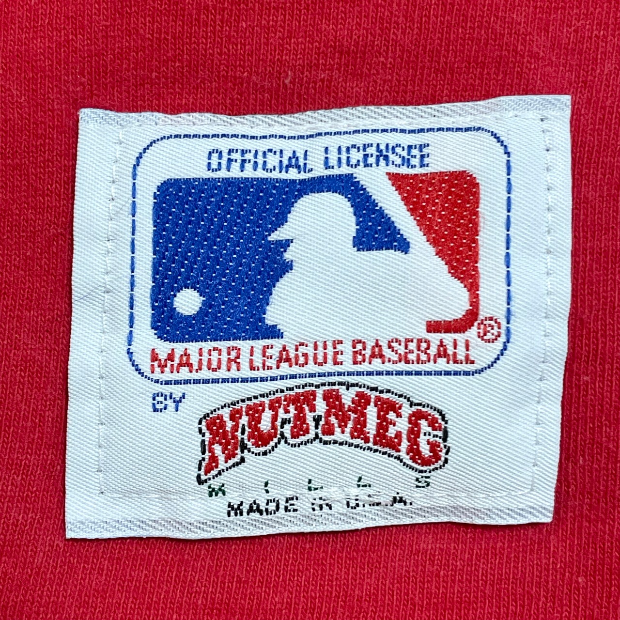 【NUTMEG】90s USA製 Tシャツ プリント MLB オフィシャル カージナルス St. Louis Cardinals XL ビッグサイズ ビッグプリント シングルステッチ ナツメグ US古着