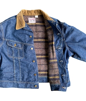 Vintage 70s Blanket liner denim jacket -Lee'STORM RIDER'-