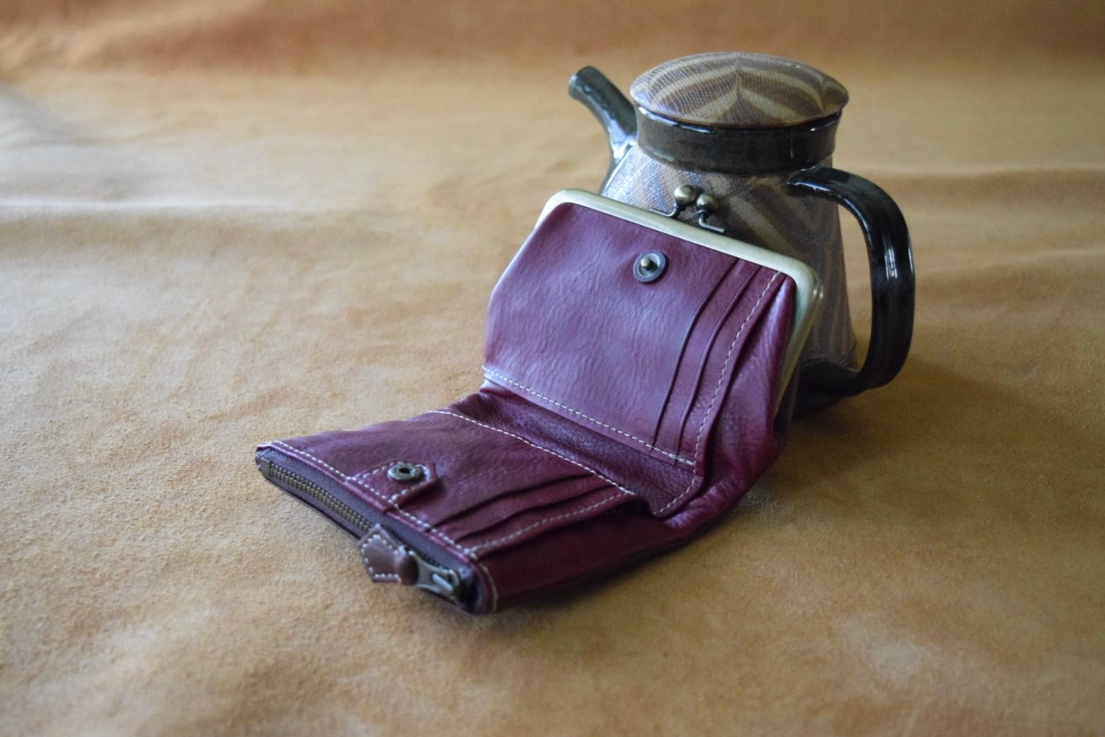 がまぐち財布 タバコ×モスト | いのうえ製作所