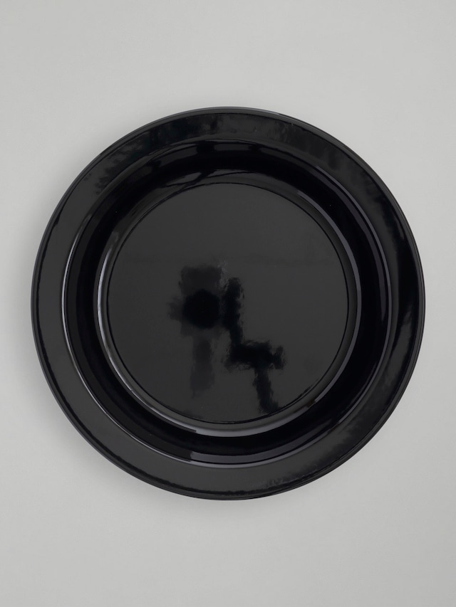 ホーロー ブラック プレート 23cm / Enamel Black Plate 23cm