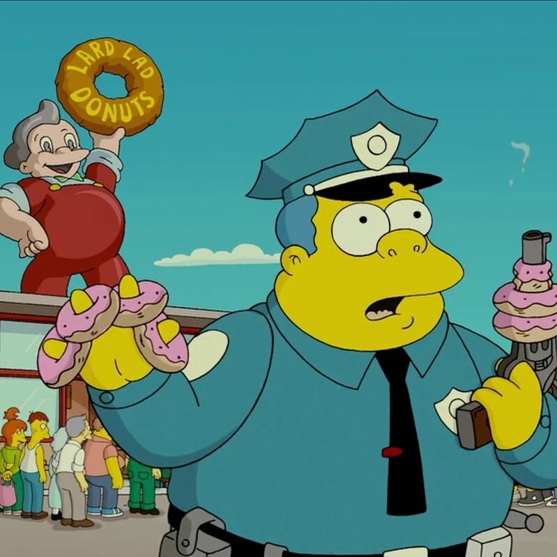 送料無料！ ★ピンズ PINS★ピンバッジ 【 The Simpsons ・ザ シンプソンズ   】ラード・ラッド・ドーナツ( Lard Lad Donuts )マスコットキャラ〚アメリカン雑貨 アメトイ〛