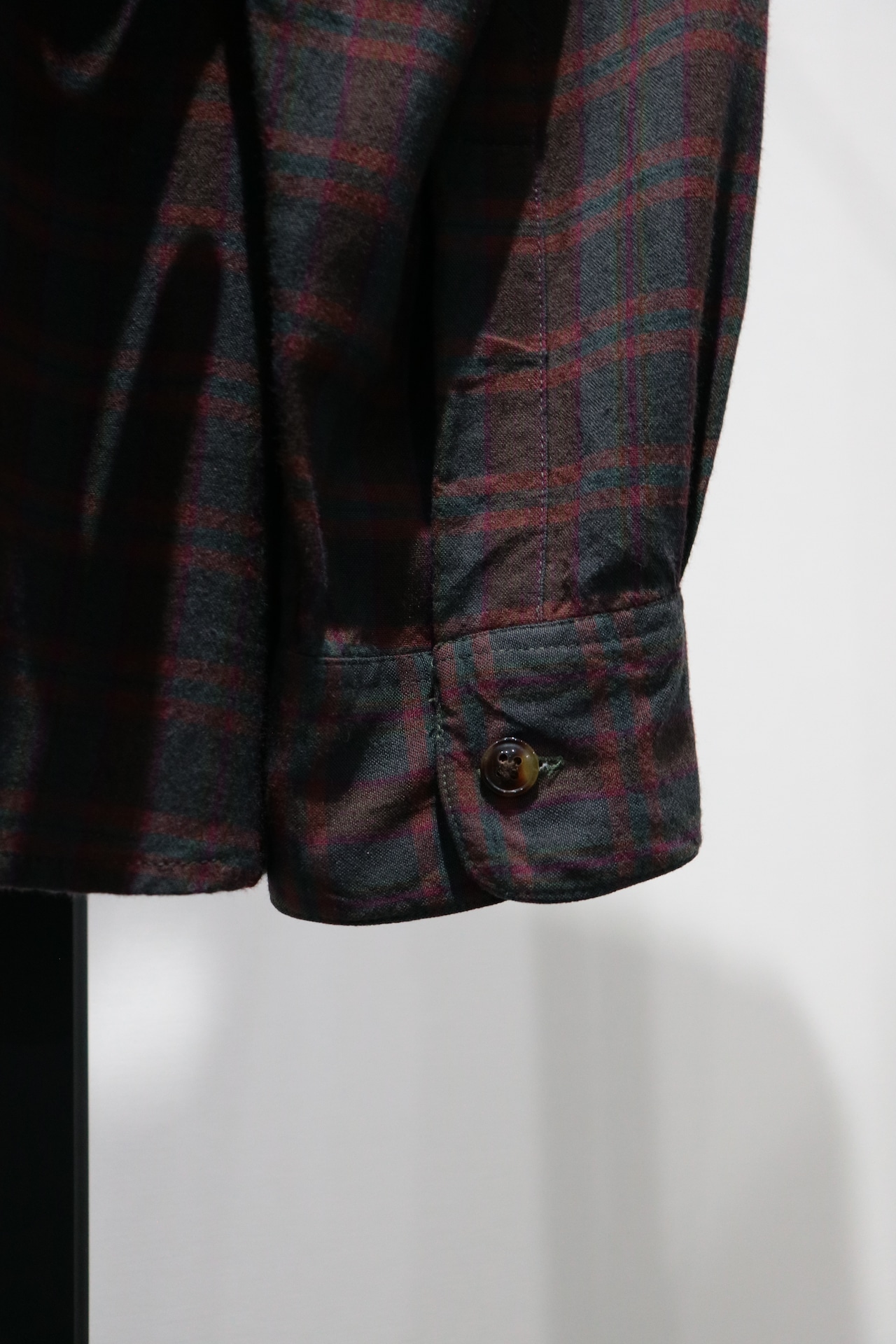 Claiborne check pattern rayon shirt