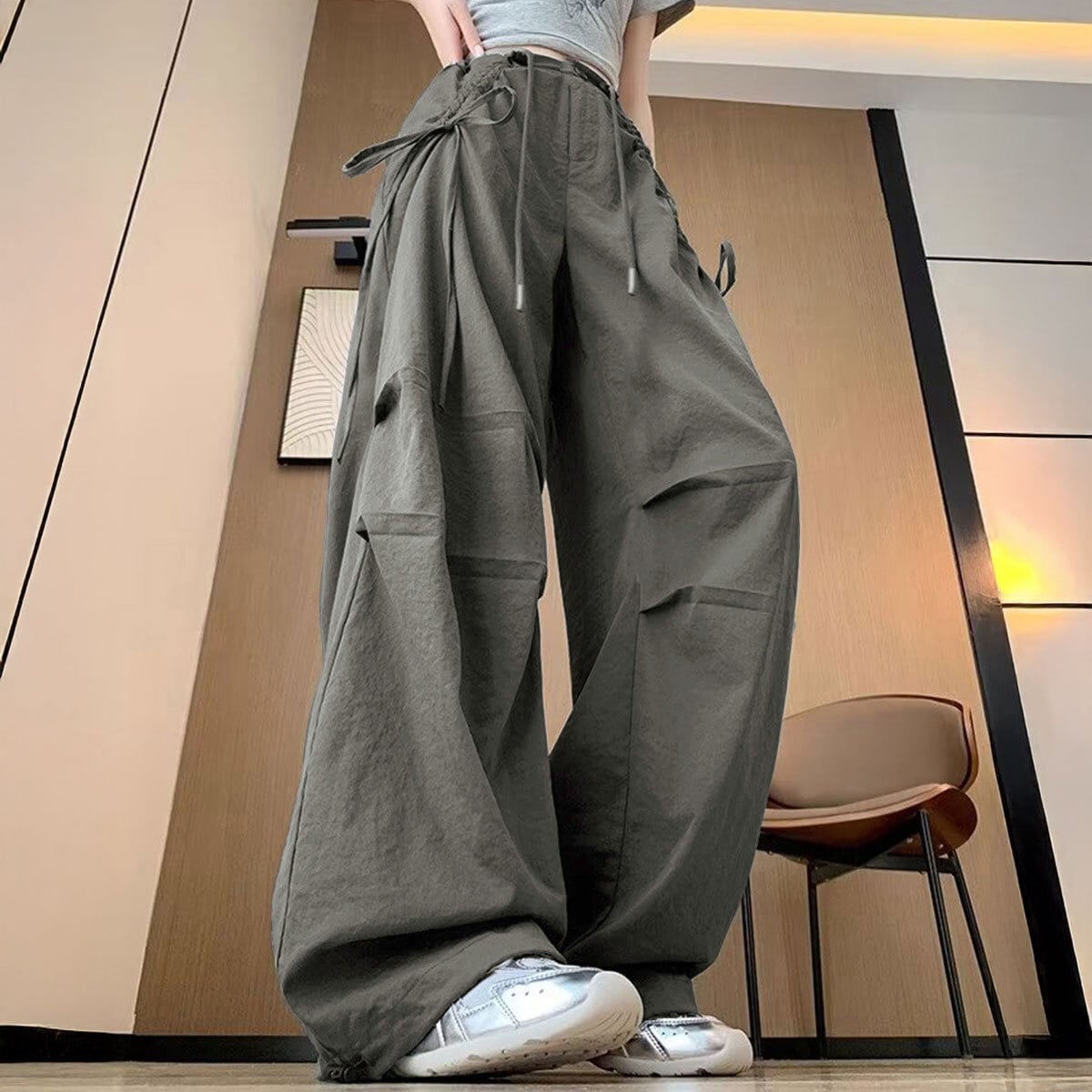 カーゴパンツ レディース 韓国 春夏秋 ストリート アメカジ 大人