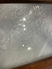 【菊】昭和の型板ガラス(2-3mm)【A4サイズ程度】※5枚以上購入必要