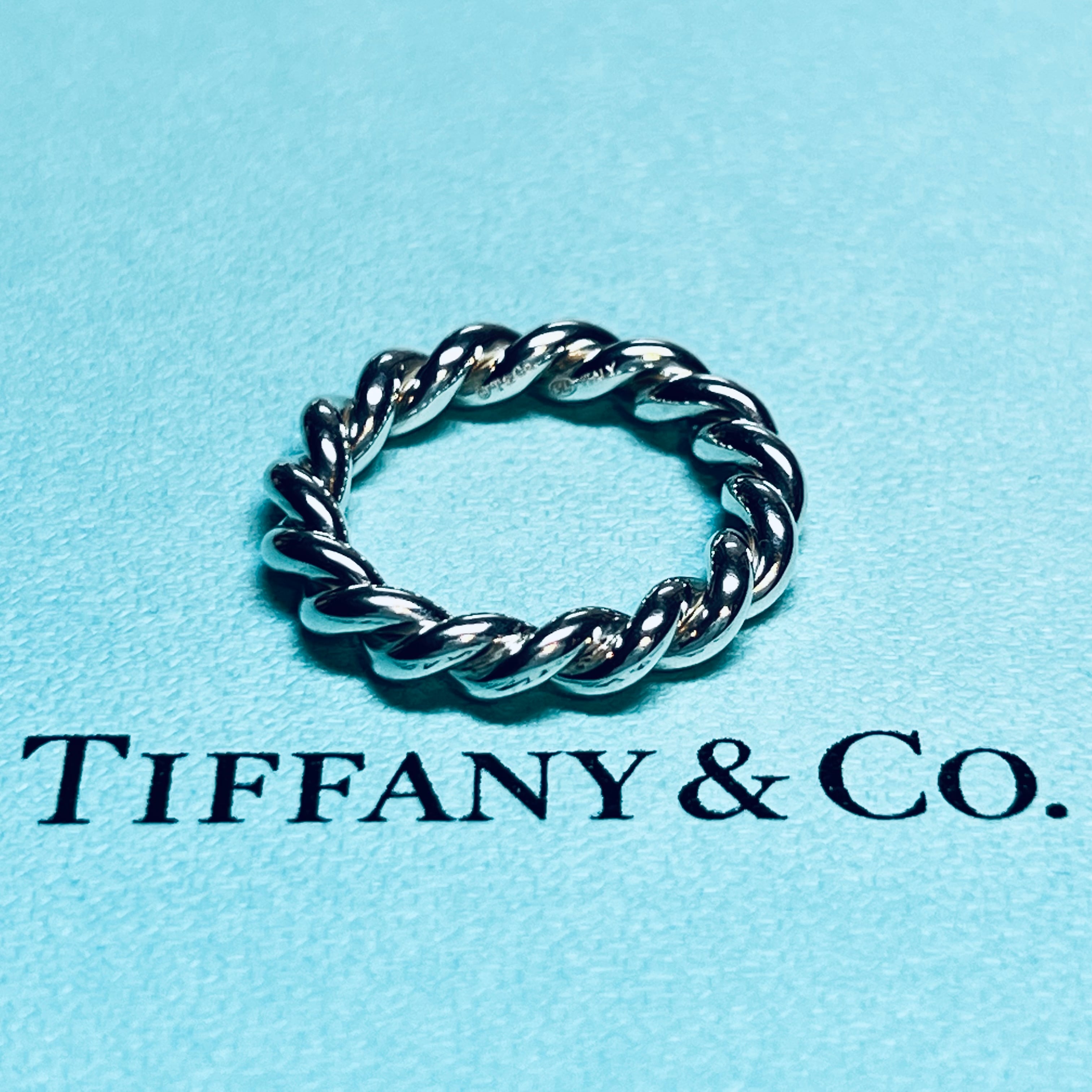 OLD TIFFANY & CO. Twist Ring #14 Sterling Silver | オールド ...