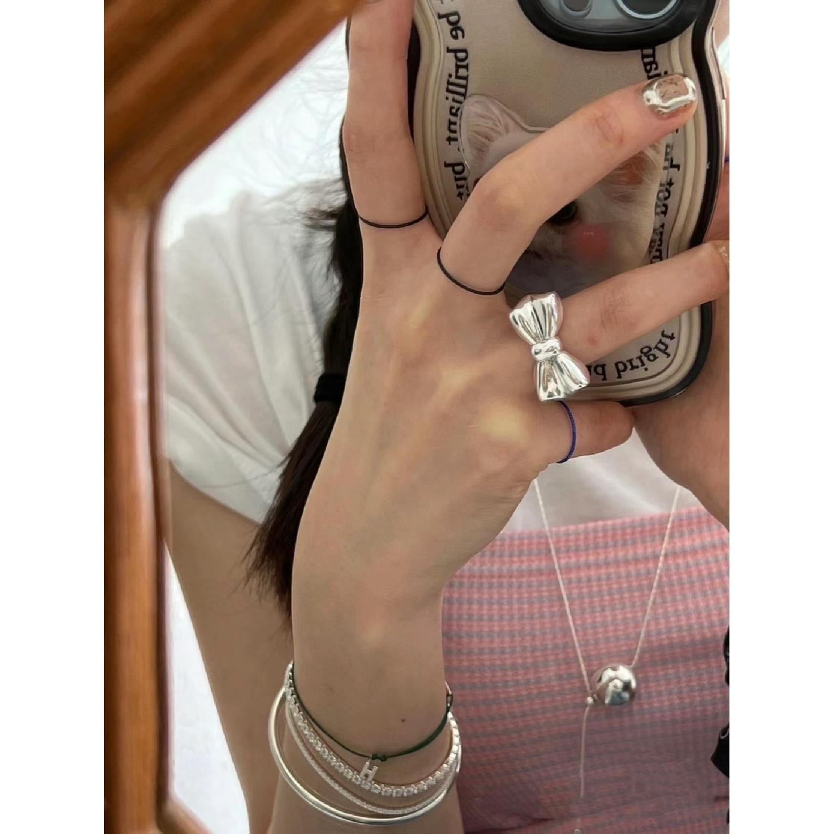 ぽえむさま専用 ao jewelry シルバー 925リボンリング 【公式通販】