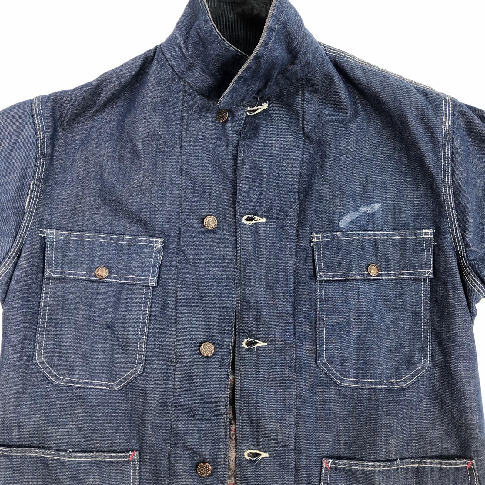 70年代 BLANKET COVERALL カバーオール ブランケット付き デニム