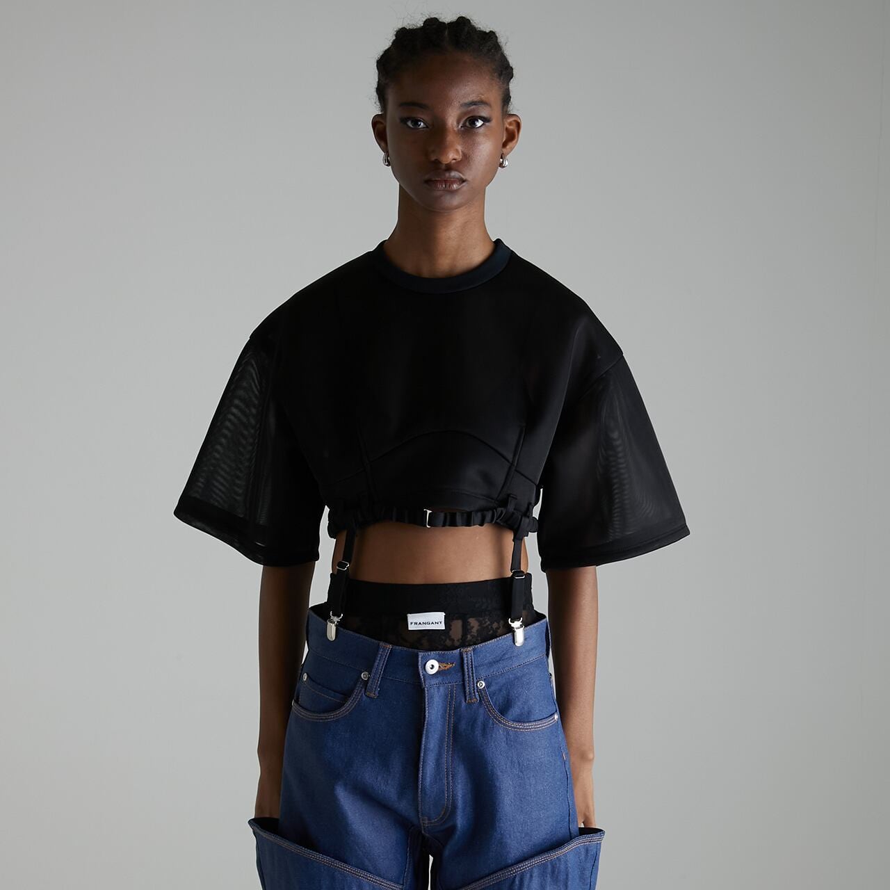 25AW】FRANGANT フランゴン / lace girdle /レースガードル | TRENT