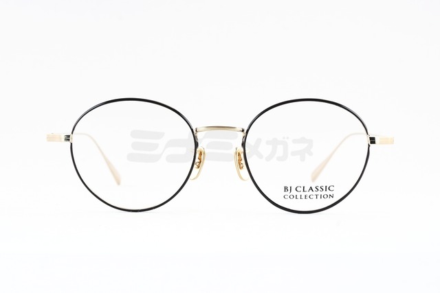 【中島健人さん着用モデル】BJ CLASSIC メガネ PREM-114N S NT C-1-1 ボストン 七宝リム チタン クラシカル BJクラシック 鯖江 日本製 正規品-2枚目