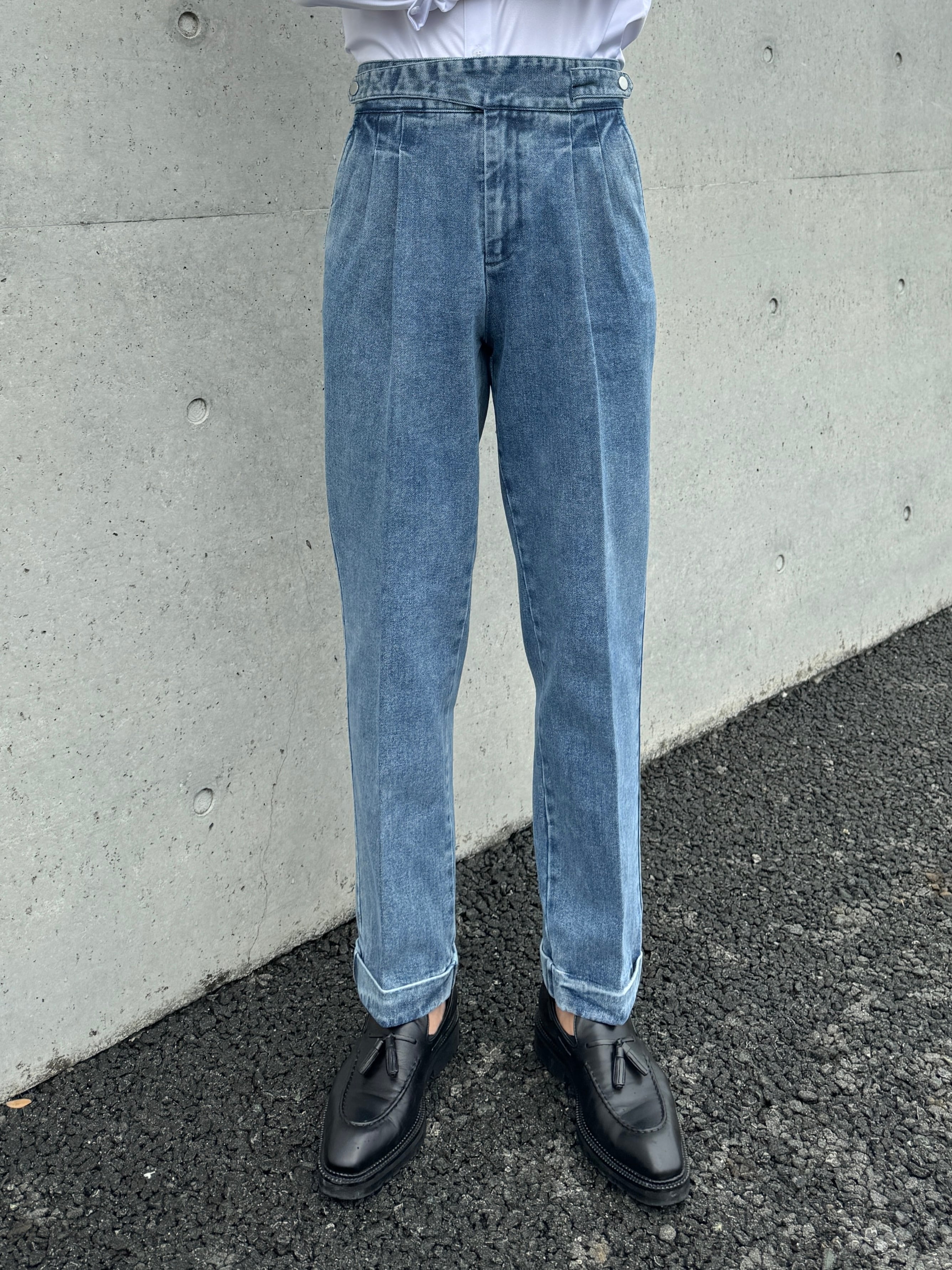 デニムグルカスラックス | Wide Range デニムグルカスラックス | Wide Range