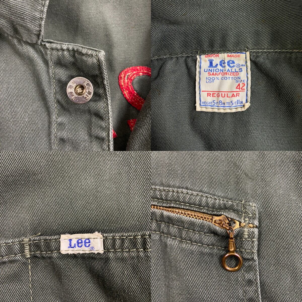 60年代 USA製 Lee リー チェーンステッチ オールインワン メンズXL
