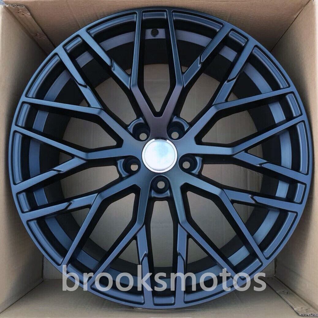22インチ マットブラックスタイルホイールアウディ C7 S7 D4 D5 A8 S8