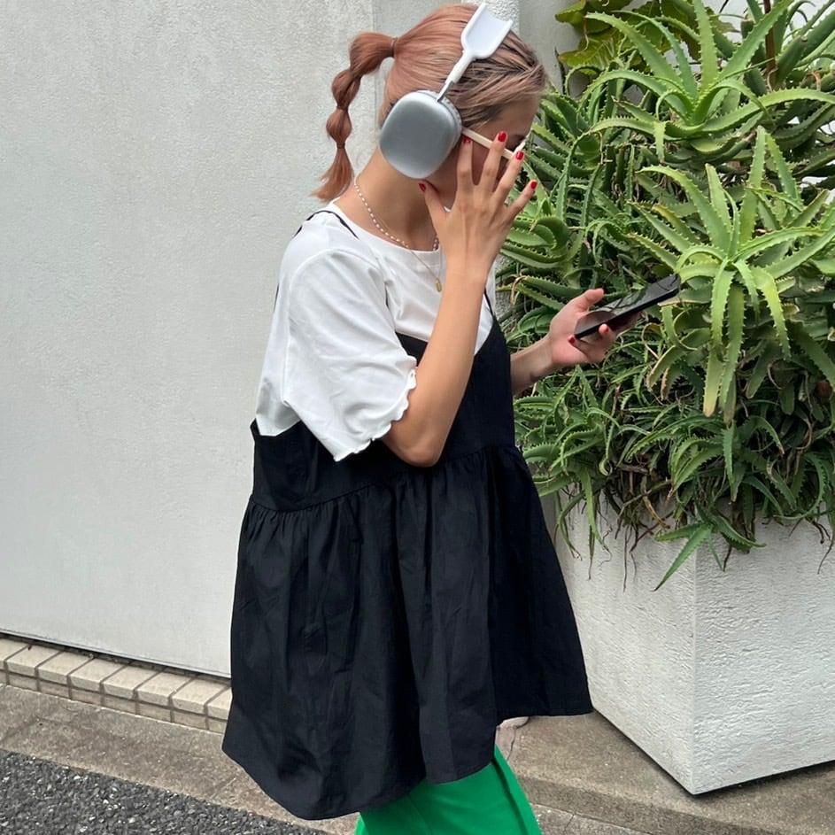 Tシャツ×キャミソールビスチェSET_LN02280