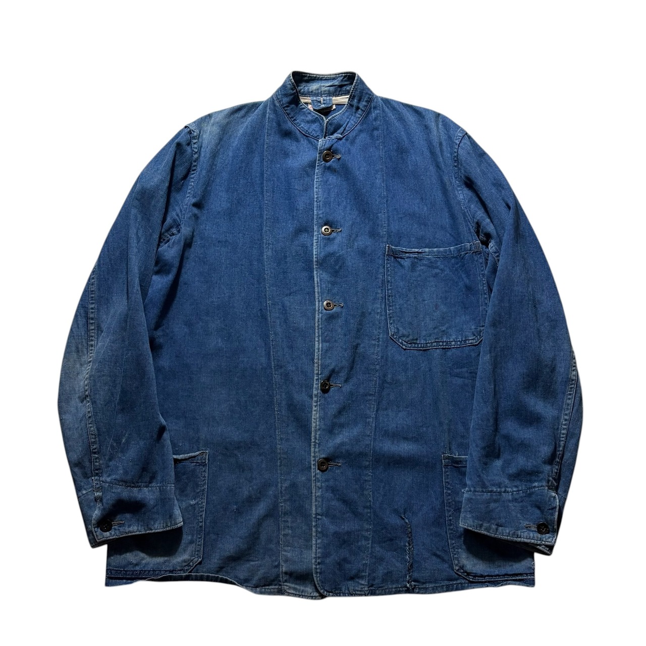 vintage 1940’s FABRAM indigo cotton fireman jacket