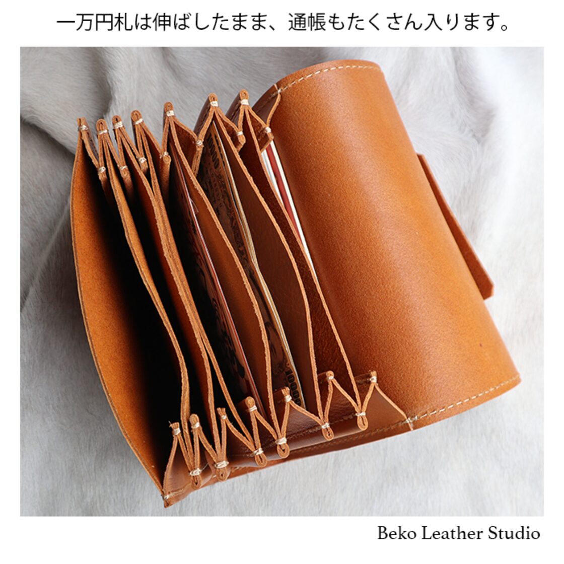本革のポーチ/紙物を整理するジャンクジャーナル/クラッチバッグ 
