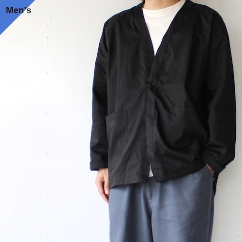 weac. HATENA CARDIGAN イージーシャツカーディガン （Black）