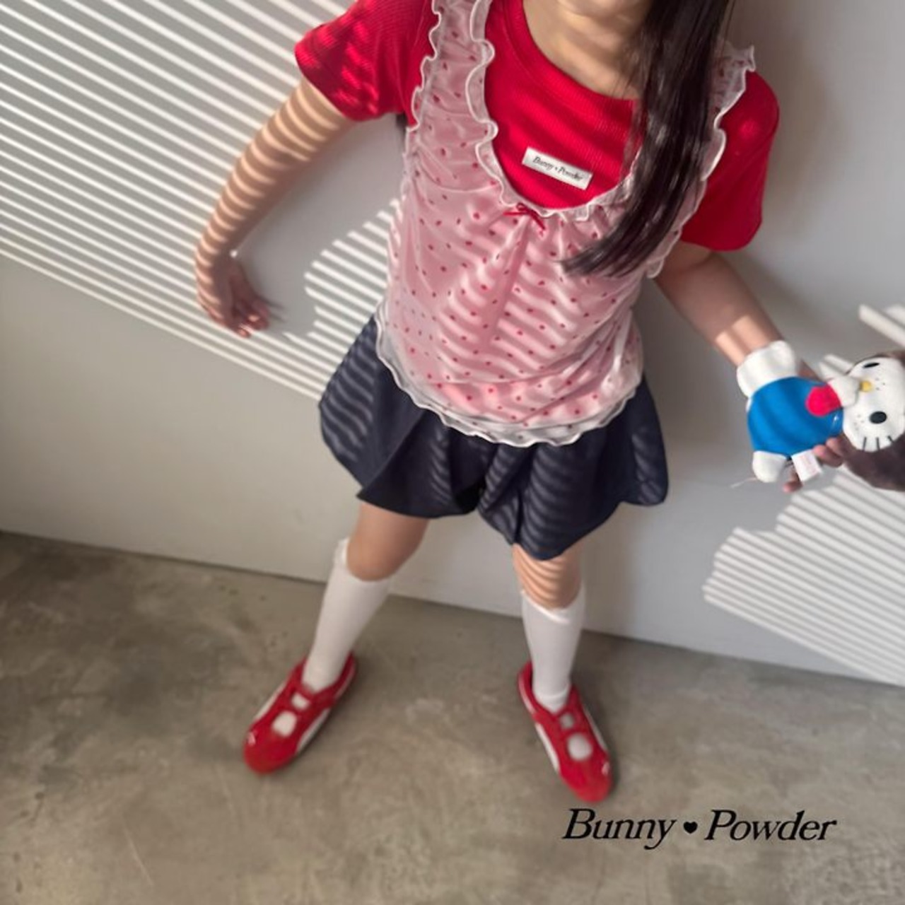 [Bunny Powder] (Planning) Denim Balloon Skirt (2XL/3XL/4XL) / [버니파우더] 기획)데님벌룬스커트 (2XL/3XL/4XL)