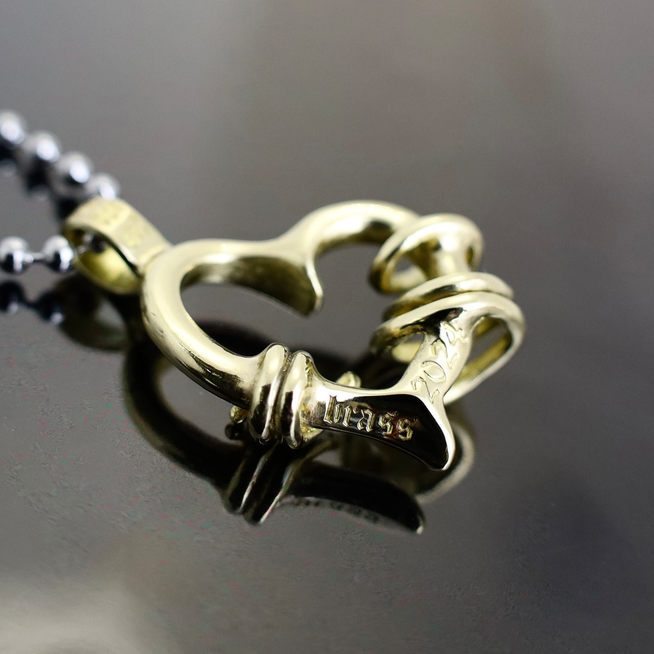 BRASS THORNY HEART PENDANT / ブラス ソーニーハート ペンダント
