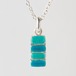 LADDER M cyan & aqua - necklace -