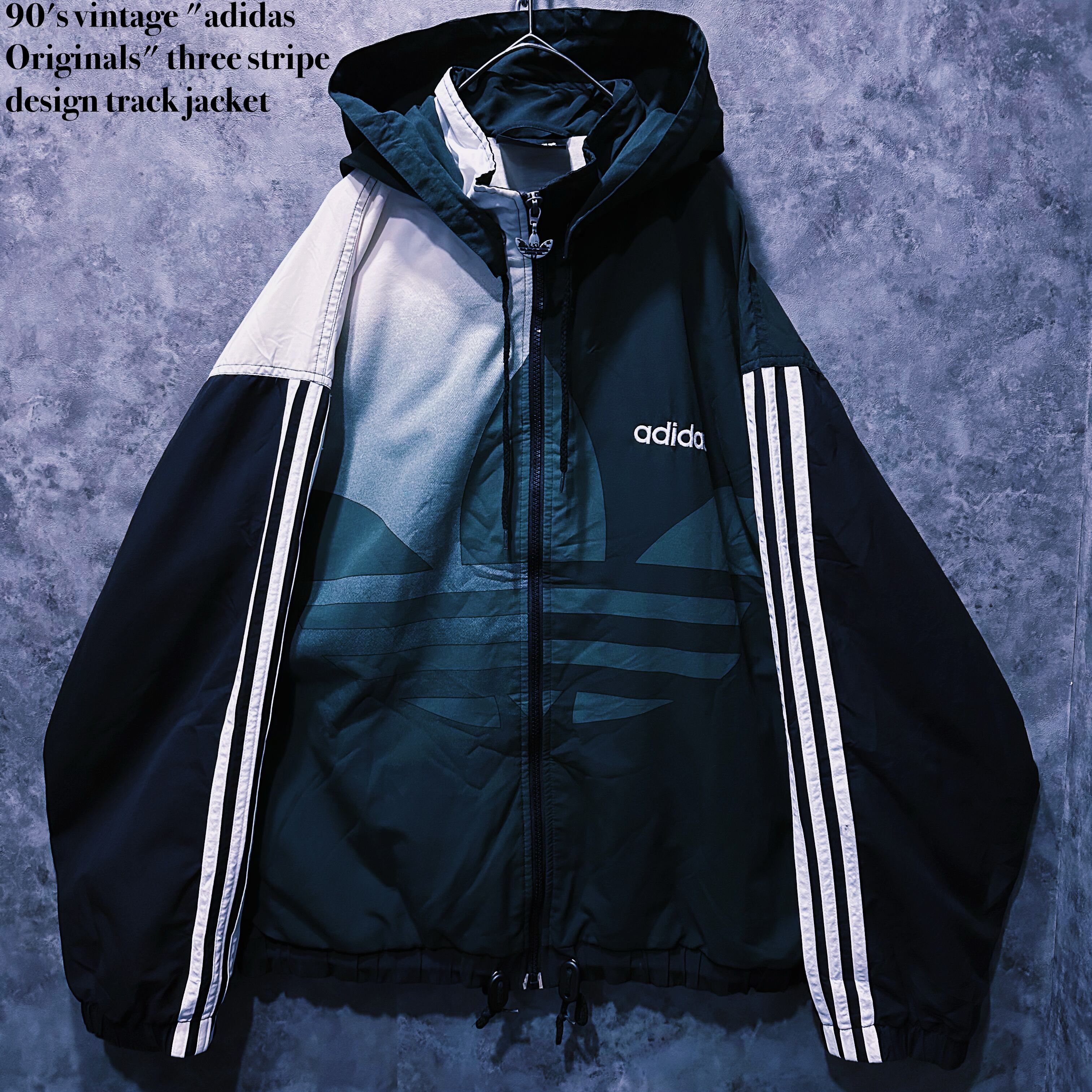 【doppio】90's vintage "adidas Originals" three stripe design track jacket