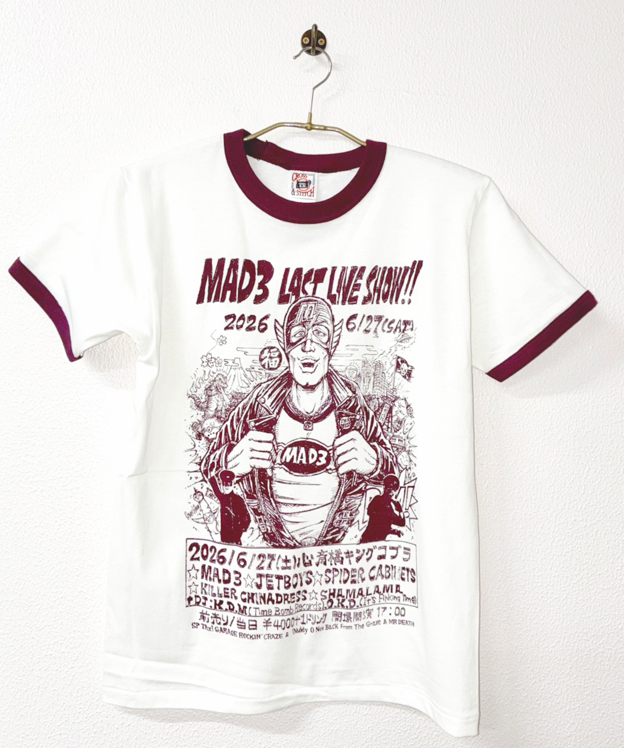 MAD3 LAST LIVE SHOW MEMORIAL Ringer Tee
