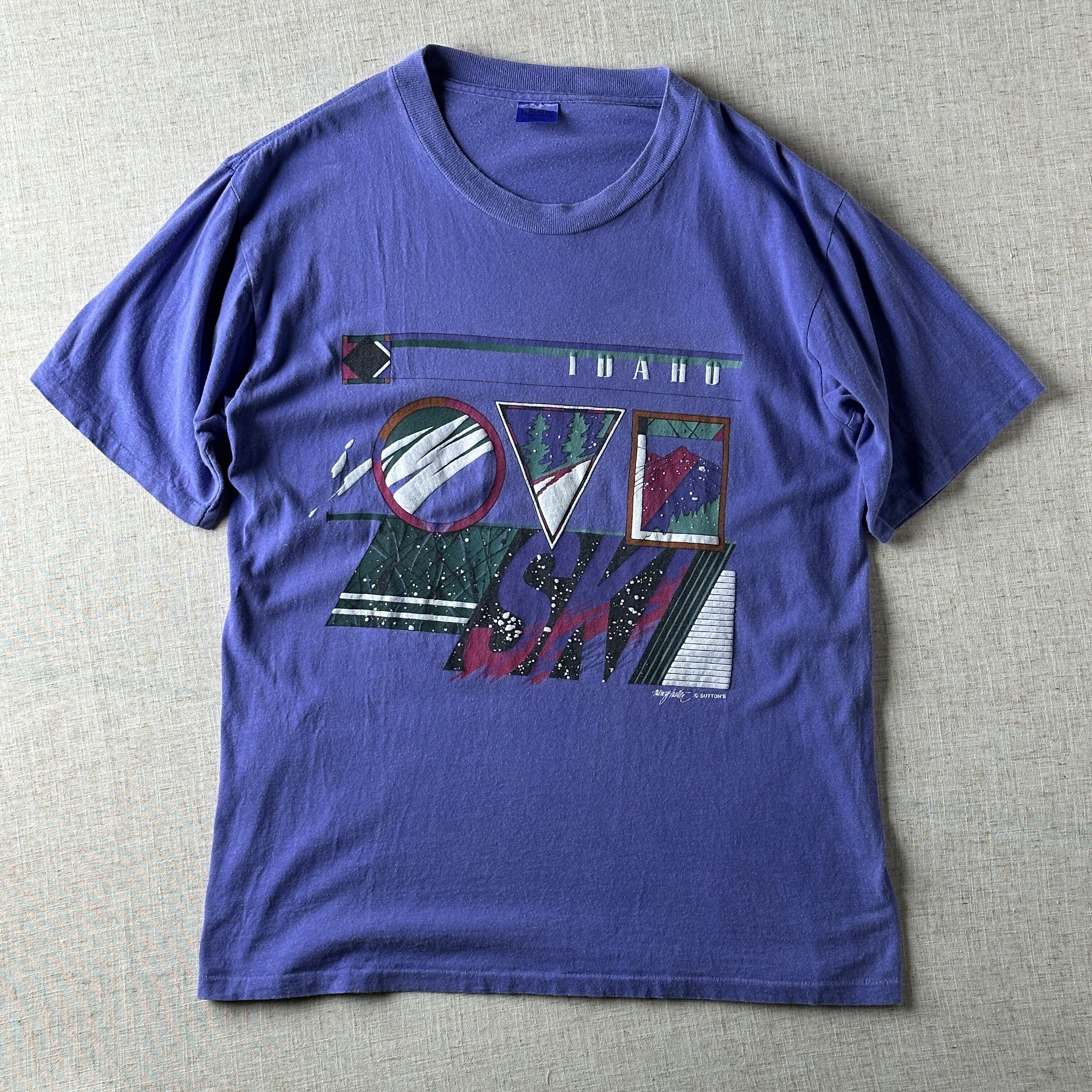 90’s Idaho Ski Graphic T-Shirt Unisex L Made in USA