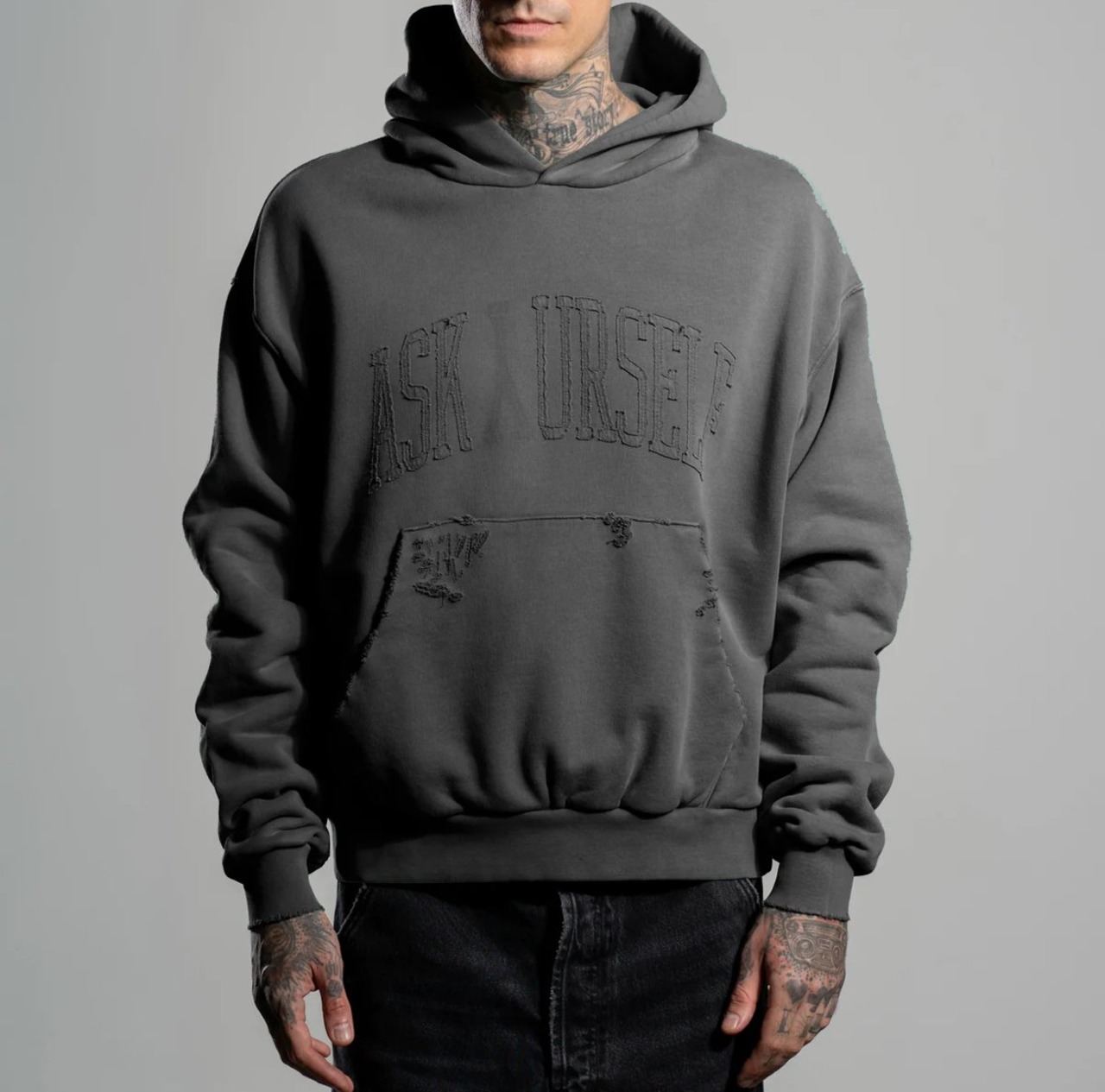 ASKYURSELF / vintage college hoodie