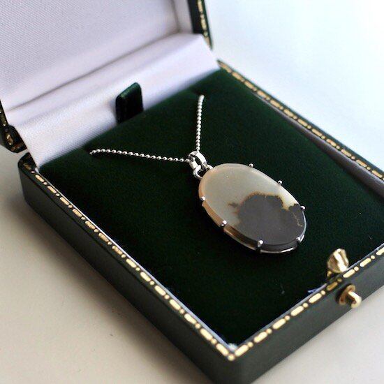 Dendrite Necklace (C) silver925