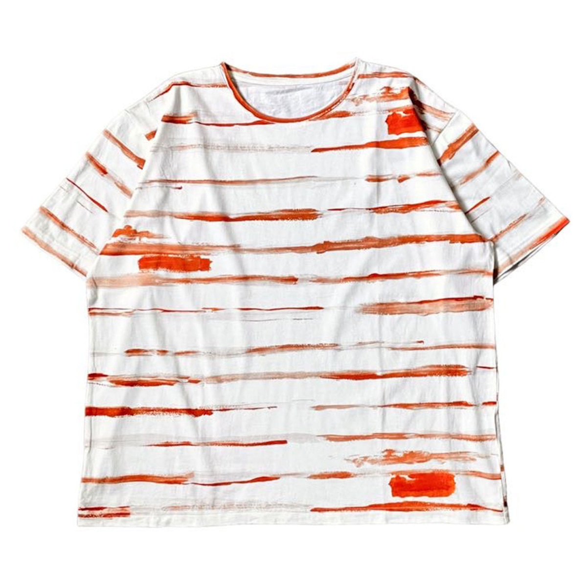 PORTER CLASSIC ( ポータークラシック ) ARTIST BORDER T-SHIRT -RED 