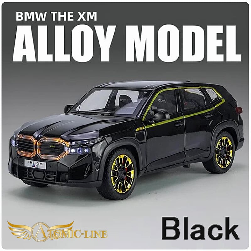 BMW XM G09 ミニカー 1/24 全4色 ライト点灯 エンジンサウンド 合金