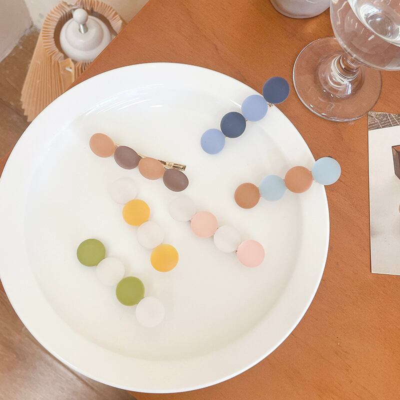 カラーヘアピン サマーサイドアクセサリー 夏物 ブラック・アイド・ピーズ21620548731